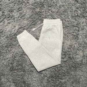 USA Made The Game Heavyweight Super Warm Silver Gray Jogger Pants Size Medium